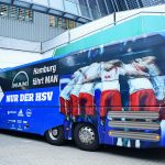 Ankunft Mannschaftsbus HSV am Weserstadion
Bremen, 18.09.2021, Fussball, 2. Bundesliga, SV Werder Bremen - Hamburger SV